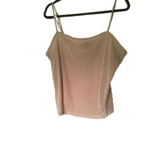 Elegant Light PinkSpaghetti Strap Top